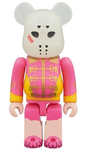 Kamen Joshi - Pink BE@RBRICK figure, produced by Medicom Toy. Front view.