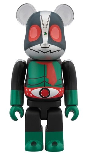 Kamen Rider - Masked Rider 2 BE@RBRICK 100% figure, produced by Medicom Toy. Front view.
