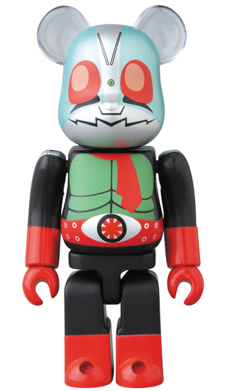 kamen rider new 2 BE@RBRICK 100% figure, produced by Medicom Toy. Front view.
