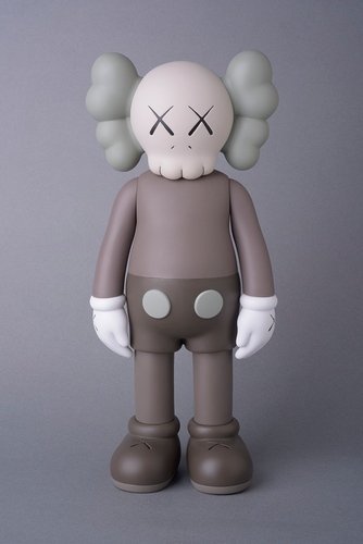 KAWS Companion Brown (Open Edition) figure by Kaws, produced by Medicom. Front view.