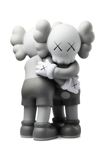 KAWS Together Grey figure by Kaws, produced by Medicom Toy. Front view.