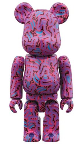 KEITH HARING #2 BE@RBRICK 100% figure, produced by Medicom Toy. Front view.