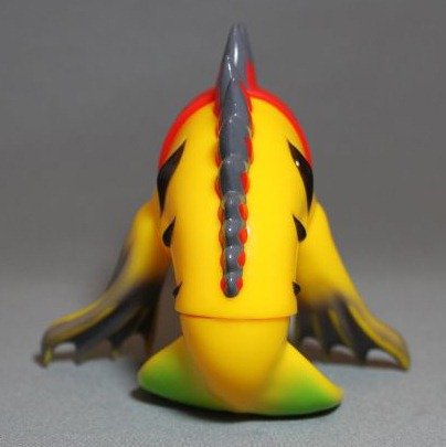 Kibunadon Fish Kaiju figure by Teresa Chiba, produced by Max Toy Co.. Back view.