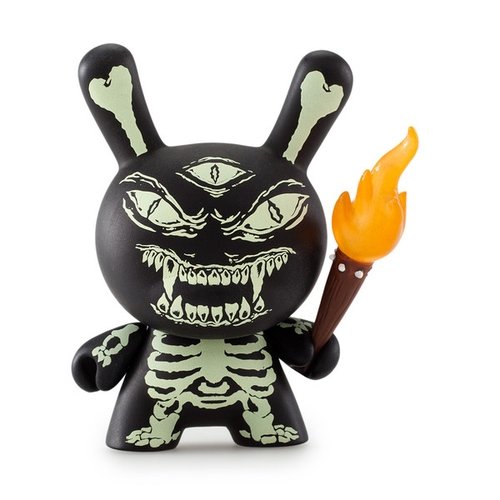 Kill With Power figure by LAmour Supreme, produced by Kidrobot X Mishka. Front view.