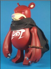 Knuckle Bear - Red Guardian figure by Touma, produced by Toy2R. Front view.