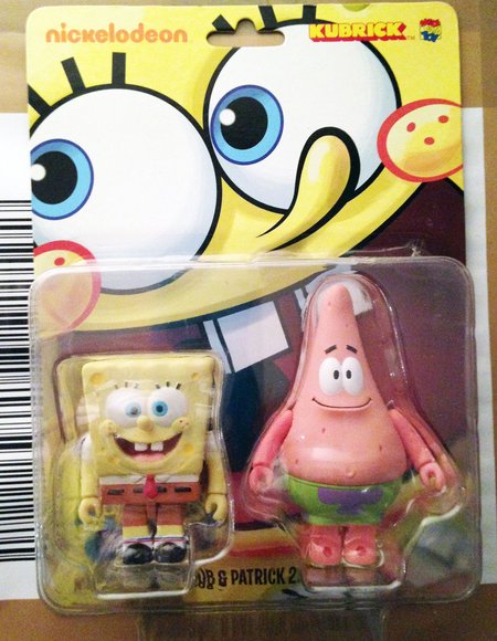 Kubrick Spongebob & Patrick 2Pcs Set figure by Nickelodeon, produced by Medicom. Packaging.