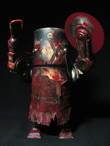 Large Martin The Butcher figure by Captain Hh, produced by Threea. Front view.