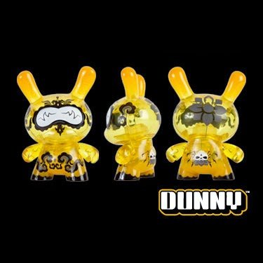 Lemon Drop figure by Andrew Bell, produced by Kidrobot. Front view.