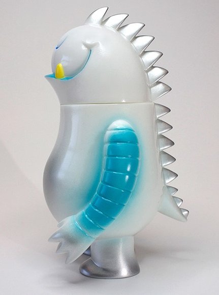 Leroy C. - Winter White figure by Invisible Creature, produced by Super7. Side view.