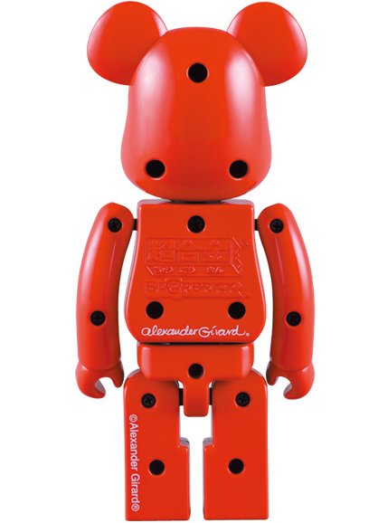 International Love Heart Be@rbrick 200% figure by Alexander Girard, produced by Medicom Toy X Bandai. Back view.