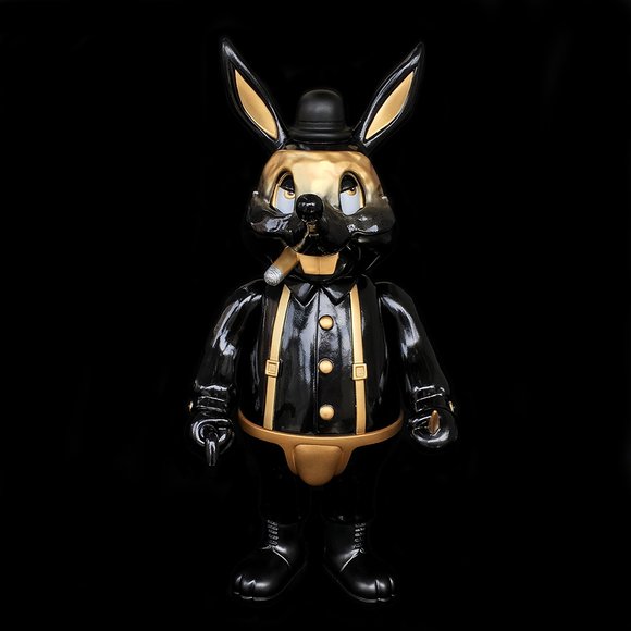 Lil Alex Thug Life figure by Frank Kozik, produced by Blackbook Toy. Front view.