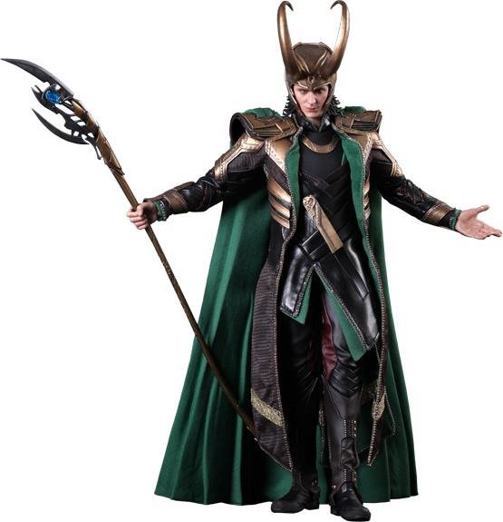 Loki figure by Yulli, produced by Hot Toys. Front view.