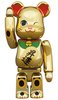 Lucky cat - Noboru Gold Plating BE@RBRICK 100%