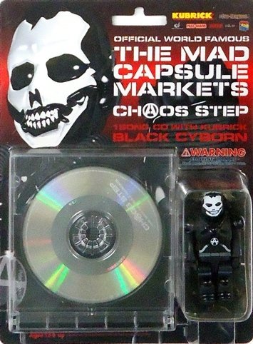 Mad Capsule Markets Chaos Step CD + kubrick figure by Mad Capsule Markets, produced by Medicom Toy. Front view.