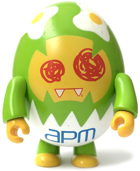 Mad Egg figure by Mad Barbarians, produced by Toy2R. Front view.
