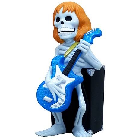 Mad Monster Party: Skeleton Band figure by Rankin Bass, produced by Funko. Front view.