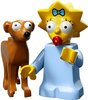 Maggie Simpson with Santa's Little Helper