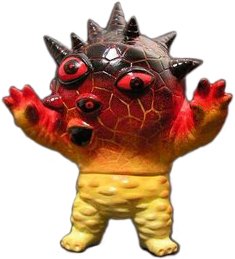 Magma Eyezon figure by Monsterforge. Front view.