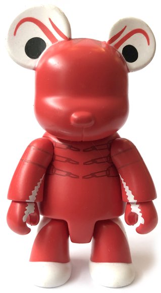 Maine - Lobster Bear figure by Sandy Gin, produced by Toy2R. Front view.