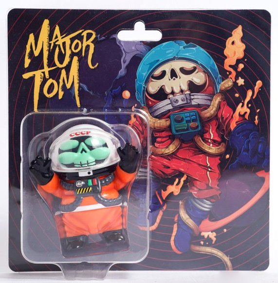Major Tom figure by Nattapong Atisup, produced by Toyzeroplus. Packaging.