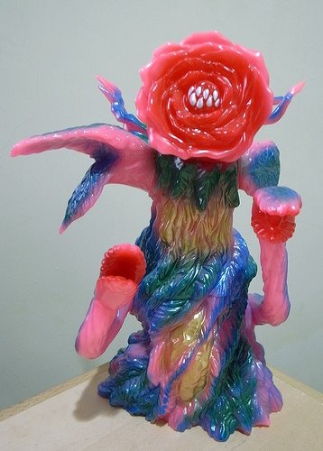 Marmit Biollante Rose Flower Stage Blue figure, produced by Marmit. Front view.