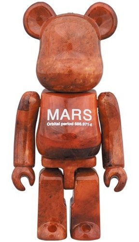 MARS BE@RBRICK 100% figure, produced by Medicom Toy. Front view.