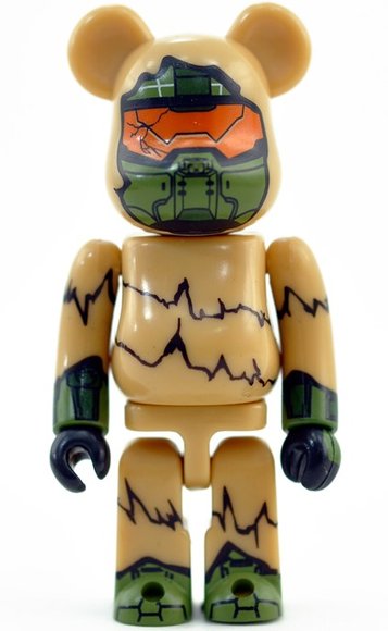 Master Chief - Secret Hero Be@rbrick Series 28 figure, produced by Medicom Toy. Front view.