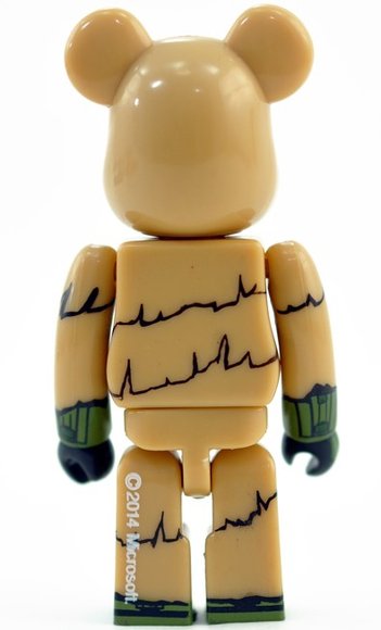 Master Chief - Secret Hero Be@rbrick Series 28 figure, produced by Medicom Toy. Back view.