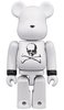 mastermind JAPAN WHITE CHROME Ver. BE@RBRICK 100%