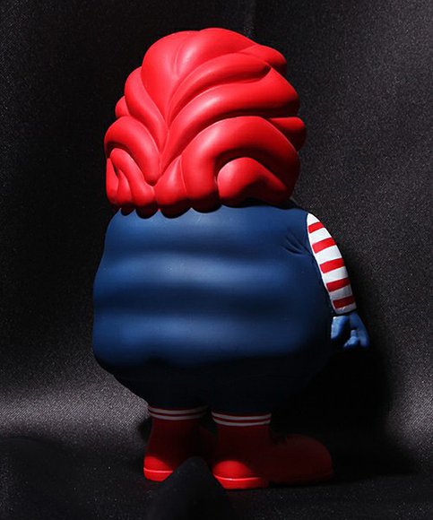 MC Supersized - Ron English x Whiz x Secret Base  figure by Ron English, produced by Secret Base. Back view.