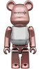 MEDICOM TOY PLUS PINK GOLD CHROME Ver. BE@RBRICK 100％