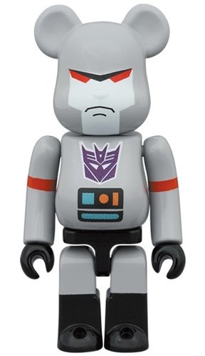 MEGATRON BE@RBRICK 100％ figure, produced by Medicom Toy. Front view.