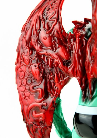 Mike Sutfin ‘Devilman’ figure by Mike Sutfin, produced by Unbox Industries. Detail view.