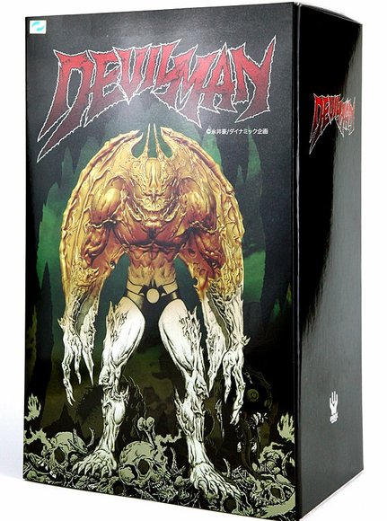 Mike Sutfin ‘Devilman’ figure by Mike Sutfin, produced by Unbox Industries. Packaging.