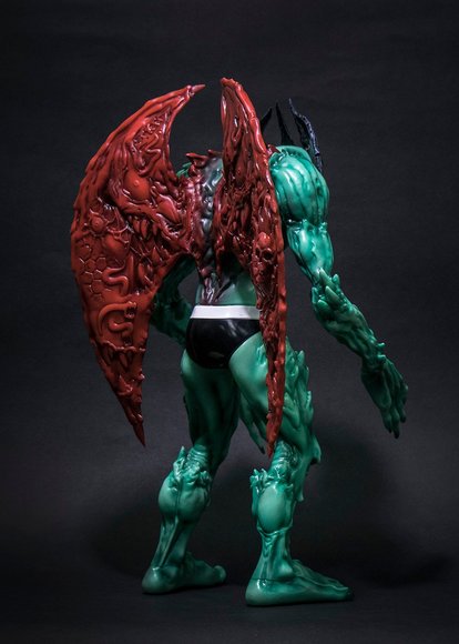 Mike Sutfin ‘Devilman’ figure by Mike Sutfin, produced by Unbox Industries. Back view.