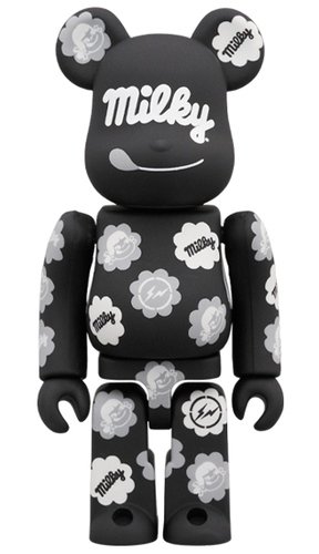 MILKY THE CONVENI MILKY BE@RBRICK 100% figure, produced by Medicom Toy. Front view.
