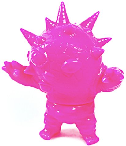 Mini Eyezon - Unpainted Pink figure by Mark Nagata, produced by Max Toy Co.. Front view.