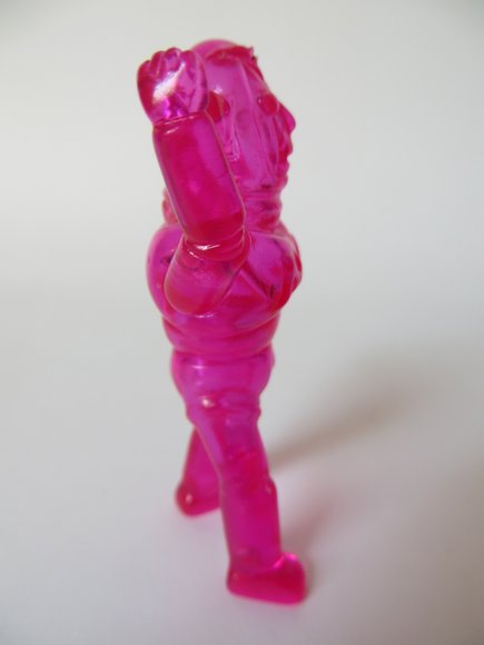 Mini Mad Baron - Clear Pink figure by Zollmen, produced by Zollmen. Side view.