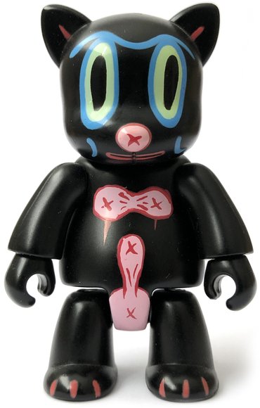 MOD Cat figure by Gary Baseman, produced by Toy2R. Front view.