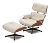 Modern Design Lounge Chair & Ottoman 1/12 Miniature