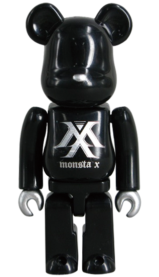 MONSTA X BE@RBRICK 100% figure, produced by Medicom Toy. Front view.