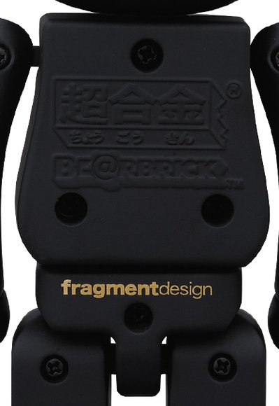 Fragmentdesign Be@rbrick 200% figure by Fragmentdesign, produced by Medicom Toy X Bandai. Detail view.
