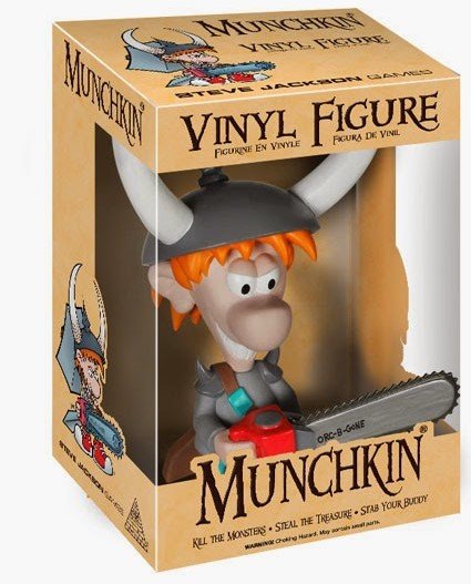 Munchkin Spyke figure by Steve Jackson Games, produced by Funko. Packaging.