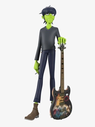 Murdoc: Song Machine figure by Jamie Hewlett, produced by Superplastic. Front view.