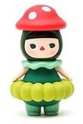 Mushroom Baby figure by Pucky, produced by Pop Mart. Front view.