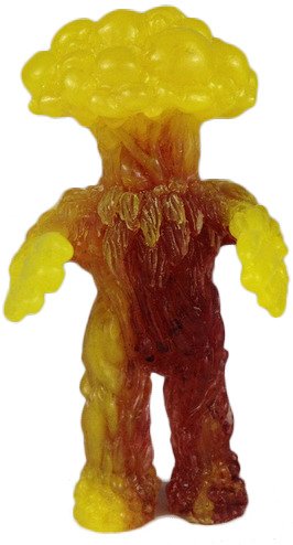 Mushroom People Attack!! Yellow/Red figure by Barry Allen, produced by Gorgoloid. Front view.