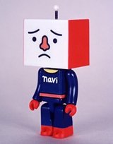 Navi To-fu figure by Devilrobots, produced by Medicom. Front view.