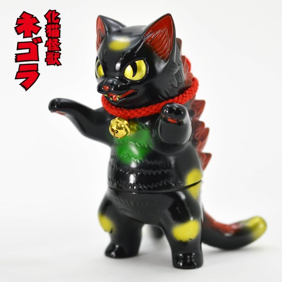 Negora - Black Lucky Cat Ver. figure by Konatsu, produced by Konatsuya. Front view.