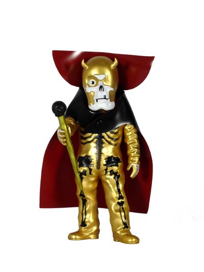 Ogon Skullman - Super7 Exclusive figure by Balzac, produced by Secret Base. Front view.