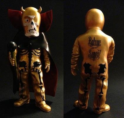Ogon Skullman - Super7 Exclusive figure by Balzac, produced by Secret Base. Detail view.